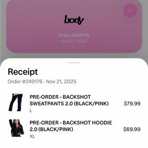 Backshot Hoodie 2.0 - Black/Pink